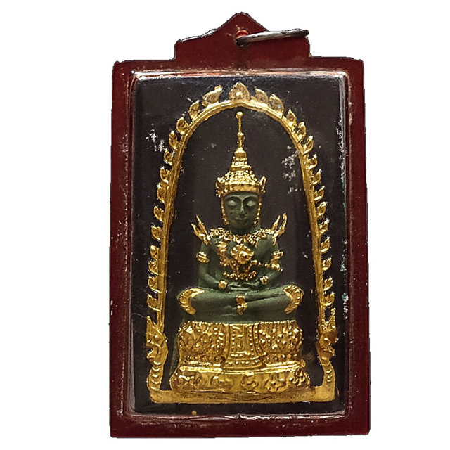Pra Gaew Morakot Song Ruedu Rorn 2512 BE Emerald Buddha in Summer Robes - Luang Phu Rerm Wat Juk Gacher 03238