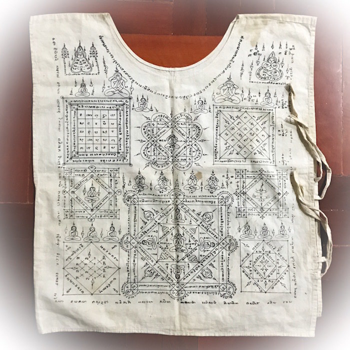 Suea Yant Taharn Phii Ghost Soldier Yantra Shirt Indo-China War Edition 2481 BE - Luang Por Jad Wat Bang Grabao 03278