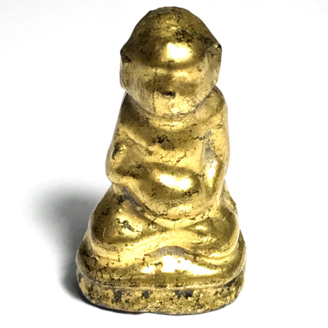 Pra Sivali Jok Badtr Chimplee Arahant with Almsbowl Sacred Wood in Base - Kru Wat Chana Songkram Hiding Place Amulet 2495 BE 03301