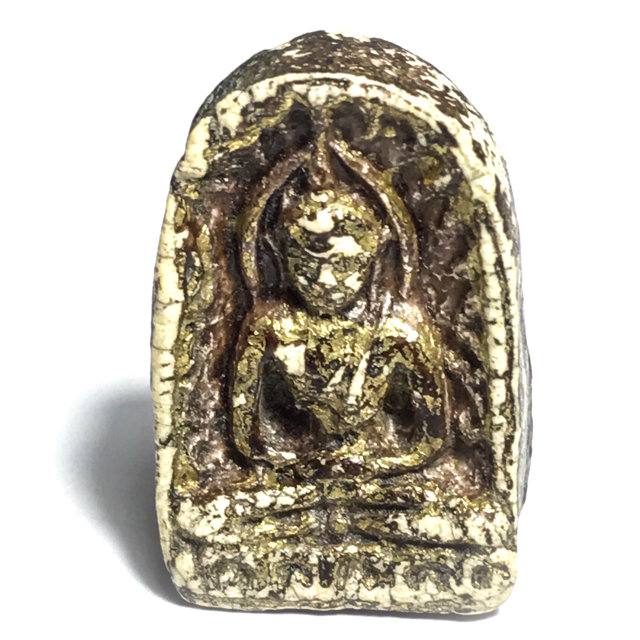 Pra Sum Gor Sorng Hnaa Kru Wat Tap Khaw 2 Sided Ancient Benjapakee Amulet Ratanakosin Era - Somdej Pra Puttajarn (Dto) Prohmrangsri 03304