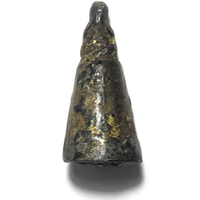Pra Pid Ta Mai Gae Long Rak Jeen Boran Solid Gold Takrut Circa 2450 BE - Luang Phu Rod Wat Bang Nam Won 03350