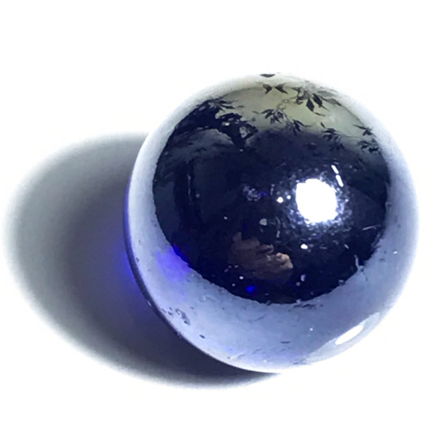 Look Gaew Sarapat Neuk Blue Crystal Wishing Ball 1 Cm - Luang Por Opasi - Asrom Bang Mot 2490 BE