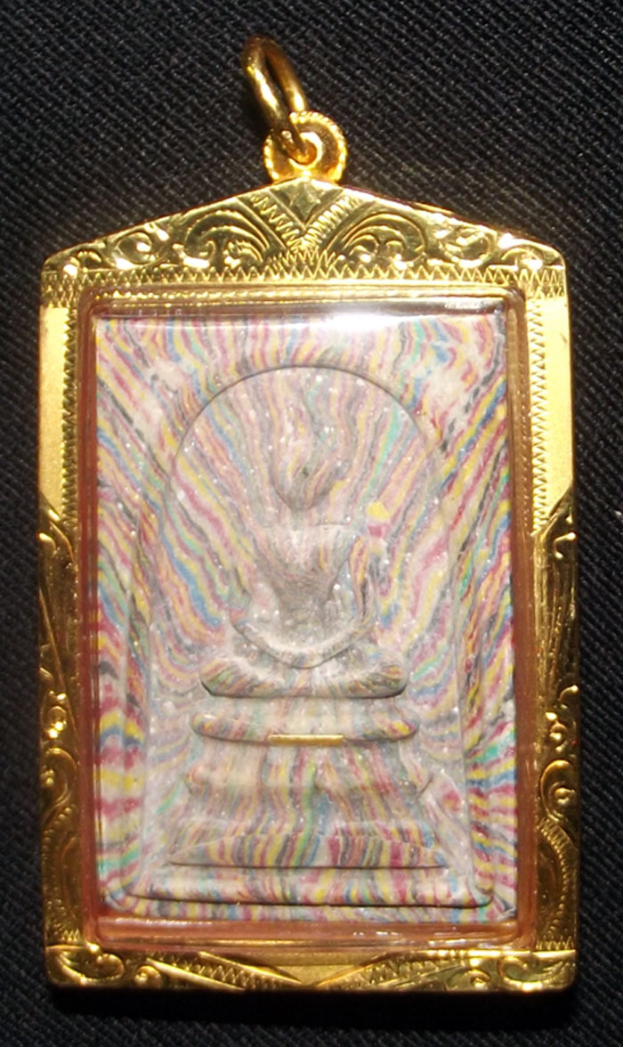 Pra Somdej Sai Rung - Wat Pikul Tong Centenary Edition - Gold Takrut - Luang Por Pae 2535 BE With Solid Gold Casing
