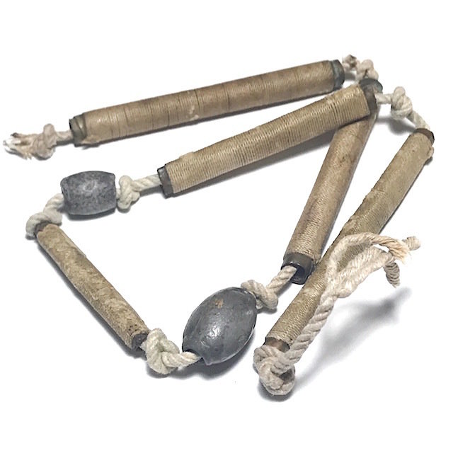 Sangwal Takrut Ha Dork Talismanic Necklace with 5 Takrut Tone 2 Look Sakot Magic Seals by Luang Por Guay 03425