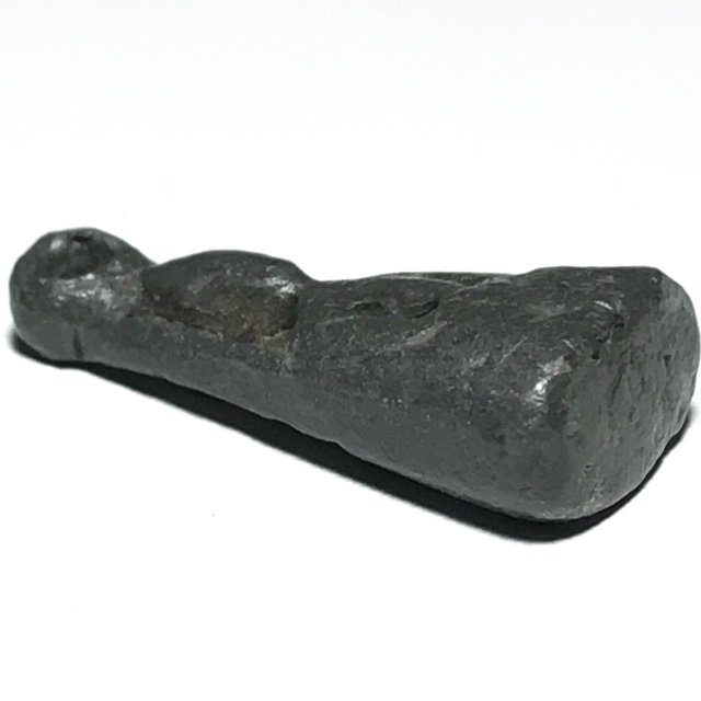Praput Chin Dtakua Pim Klang Fang Khiaw Hmaa Pha 2460 BE with Wolf Tooth Insert - Luang Por Dam - Wat Kuti