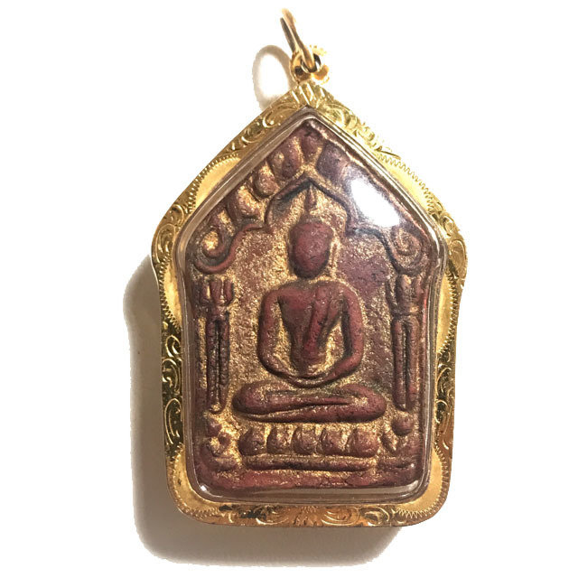 Khun Phaen 15 Pim Yai Niyom Block 2 Nuea Poon Kin Hmak 9 Takrut Sariga Solid Gold Frame Luang Phu Tim