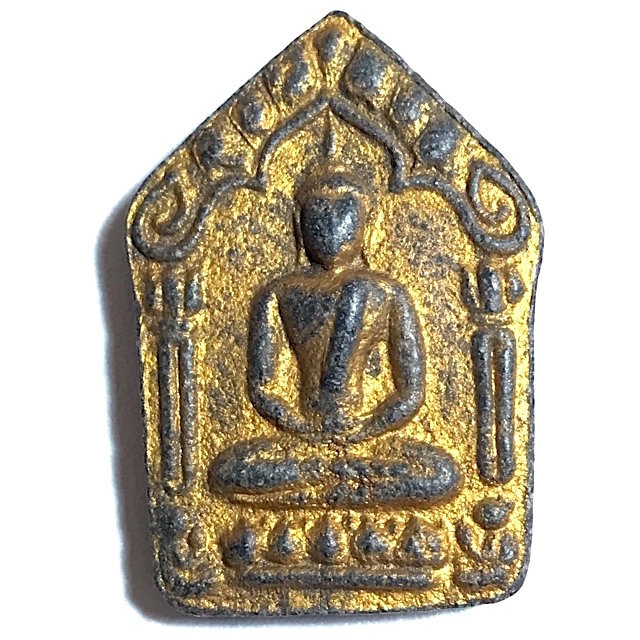Khun Phaen Prai Kumarn Pim Niyom 2515 BE Block 2 Nuea Wan Plai Dam Takrut Sariga Solid Gold Casing & Authenticity Certificate Free EMS Luang Phu Tim