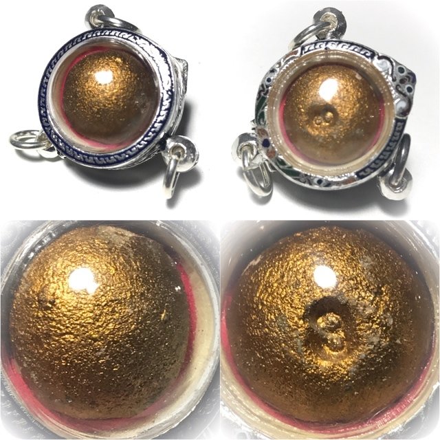Look Om Pong Prai Kumarn Dtok Code 3 Niyom Ta Bronze Wanich Large 2 Cm Luang Phu Tim Released 2517 BE at Wat Po Sampant
