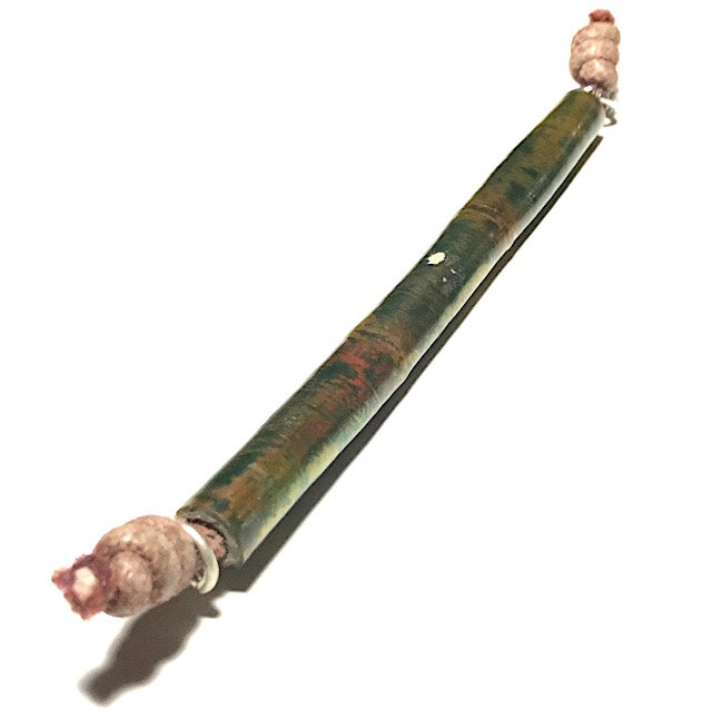 Takrut Tone Nuea Tong Daeng 5 Inches 2515 BE Luang Phu Jiam Wat Nong Yaw 03525