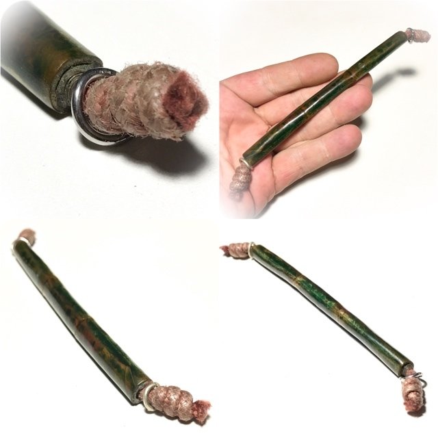 Takrut Tone Nuea Tong Daeng 5 Inches 2515 BE Luang Phu Jiam Wat Nong Yaw