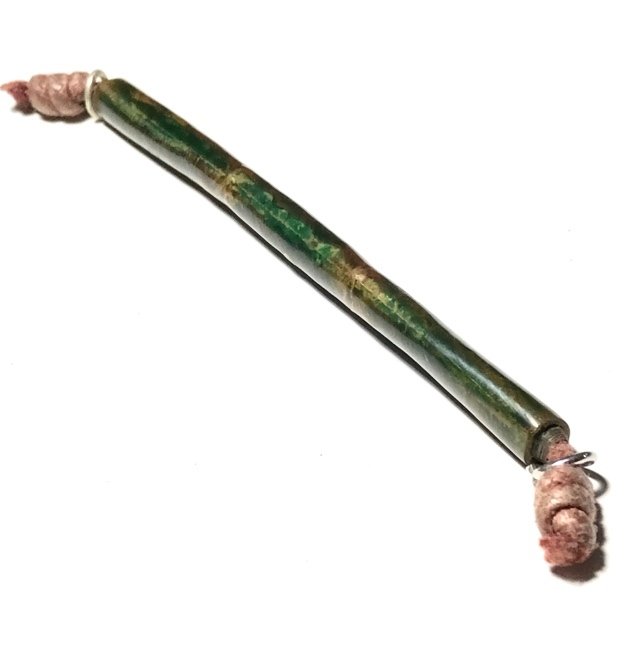 Takrut Tone Nuea Tong Daeng 5 Inches 2515 BE Luang Phu Jiam Wat Nong Yaw