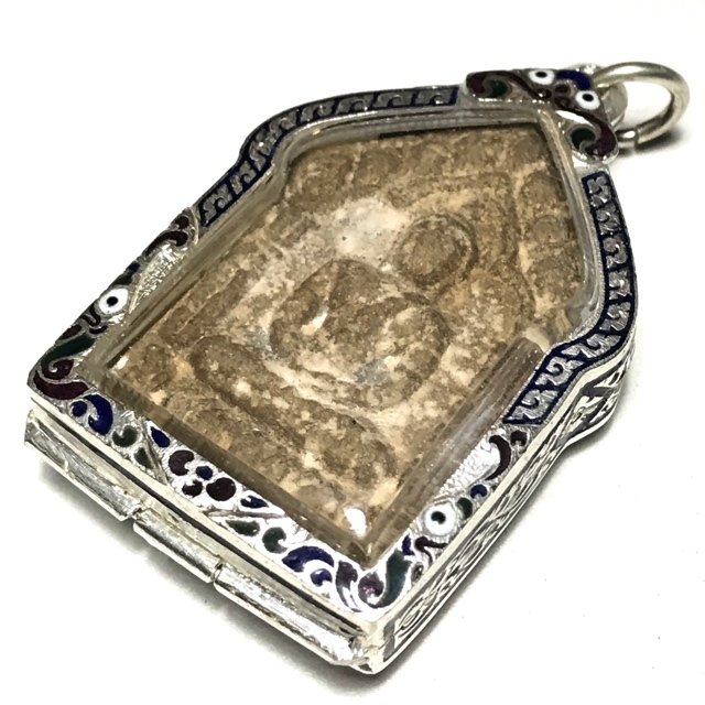 Khun Phaen Prai Kumarn Pim Song Pol Yai Takrut Koo No 0999 With Certificate Free Silver Casing Luang Phu Tim 03546