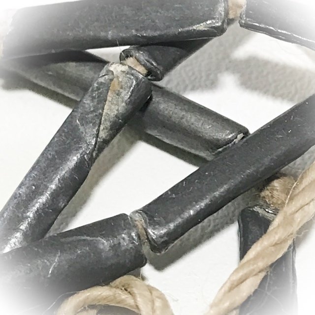 Chueak Takrut Sip Gao Dork 19 Leaden Yantra Scrolls on Cord Luang Por Mui Wat Don Rai