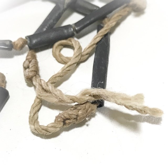 Chueak Takrut Sip Gao Dork 19 Leaden Yantra Scrolls on Cord Luang Por Mui Wat Don Rai