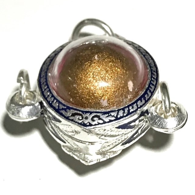 Look Om Pong Prai Kumarn Dtok Code 3 Niyom Ta Bronze Wanich Luang Phu Tim Released 2517 BE at Wat Po Sampant
