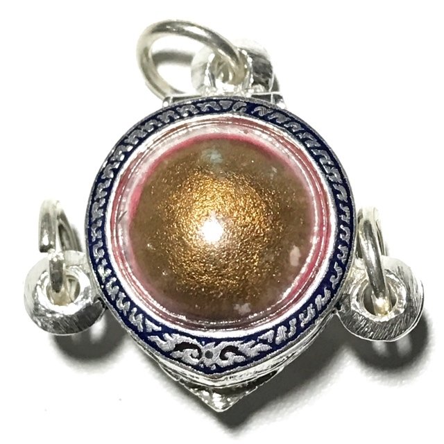 Look Om Pong Prai Kumarn Dtok Code 3 Niyom Ta Bronze Wanich Luang Phu Tim Released 2517 BE at Wat Po Sampant