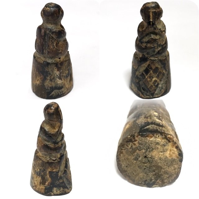 Pra Pid Ta Thaan Sung Nuea Mai Gae Circa 2430 BE Luang Phu Rod Wat Ko Non