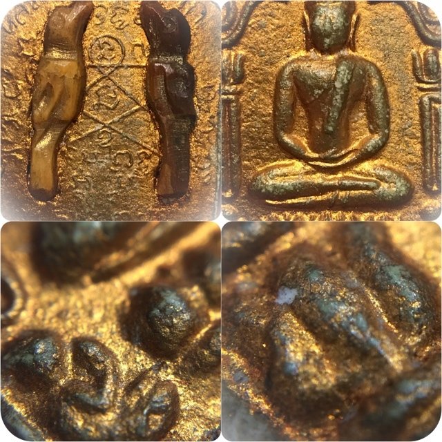 Khun Phaen Prai Kumarn Luang Phu Tim 2515 BE Nuea Khaw Ta Bronze Fang Sariga Koo With Certificate