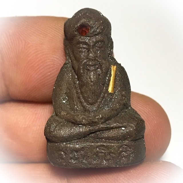 Pra Ruesi Pong Wan Pasom Rae Saksit Ongk Kroo Solid Gold Takrut Luang Phu Prohmma