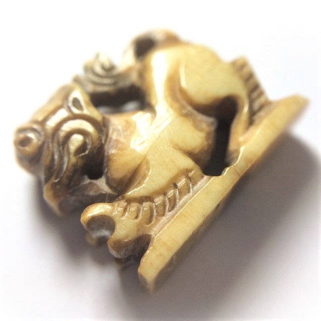 Paya Kochasri Nga Gae Carved Elephant-Lion 3rd Prize Winner & Certificate Free EMS Luang Por Heng Wat Khao Din