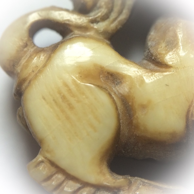 Paya Kochasri Nga Gae Carved Elephant-Lion 3rd Prize Winner & Certificate Free EMS Luang Por Heng Wat Khao Din