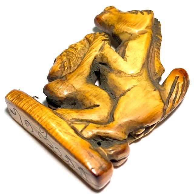 In Ma Saep Nang Nuea Nga Gae Carved Lanna Animist Seduction Charm Early Era Kroo Ba Wang Wat Ban Den