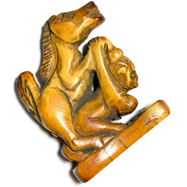 In Ma Saep Nang Nuea Nga Gae Carved Lanna Animist Seduction Charm Early Era Kroo Ba Wang Wat Ban Den