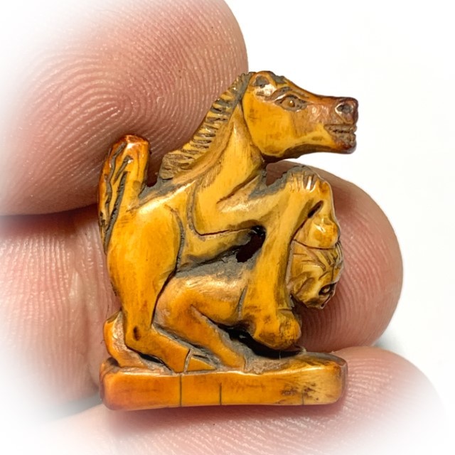 In Ma Saep Nang Nuea Nga Gae Carved Lanna Animist Seduction Charm Early Era Kroo Ba Wang Wat Ban Den