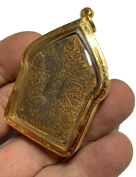 Khun Phaen Prai Kumarn Pim Niyom 2515 BE Block 2 Nuea Wan Plai Dam Takrut Sariga Solid Gold Casing & Authenticity Certificate Free EMS Luang Phu Tim