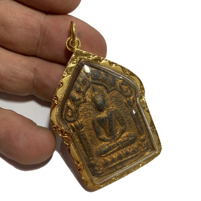 Khun Phaen Prai Kumarn Pim Niyom 2515 BE Block 2 Nuea Wan Plai Dam Takrut Sariga Solid Gold Casing & Authenticity Certificate Free EMS Luang Phu Tim