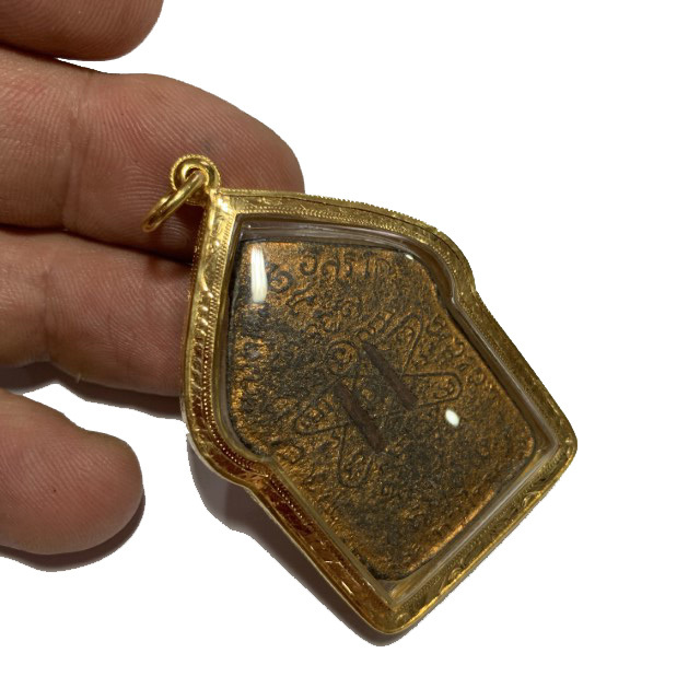 Khun Phaen Prai Kumarn Pim Niyom 2515 BE Block 2 Nuea Wan Plai Dam Takrut Sariga Solid Gold Casing & Authenticity Certificate Free EMS Luang Phu Tim