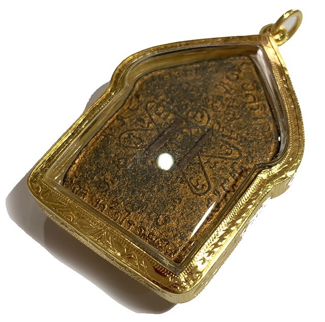 Khun Phaen Prai Kumarn Pim Niyom 2515 BE Block 2 Nuea Wan Plai Dam Takrut Sariga Solid Gold Casing & Authenticity Certificate Free EMS Luang Phu Tim