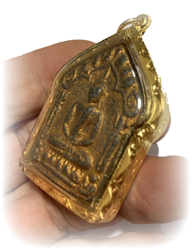 Khun Phaen Prai Kumarn Pim Niyom 2515 BE Block 2 Nuea Wan Plai Dam Takrut Sariga Solid Gold Casing & Authenticity Certificate Free EMS Luang Phu Tim
