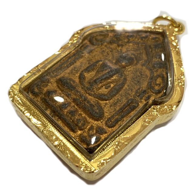 Khun Phaen Prai Kumarn Pim Niyom 2515 BE Block 2 Nuea Wan Plai Dam Takrut Sariga Solid Gold Casing & Authenticity Certificate Free EMS Luang Phu Tim