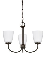 Heirloom Bronze Three Light Chandelier Heirloom Bronze Three Light Chandelier