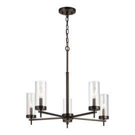 Brushed Oil Rubbed Bronze Five Light Chandelier Brushed Oil Rubbed Bronze Five Light Chandelier