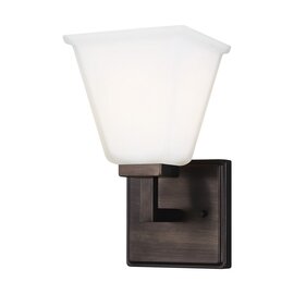 Brushed Oil Rubbed Bronze One Light Wall Sconce Brushed Oil Rubbed Bronze One Light Wall Sconce