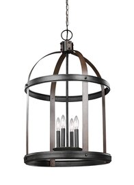 Stardust / Cerused Oak Four Light Pendant Stardust / Cerused Oak Four Light Pendant