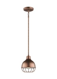 Weathered Copper One Light Mini Pendant Weathered Copper One Light Mini Pendant