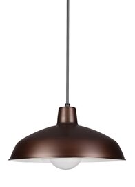 Antique Brushed Copper One Light Pendant Antique Brushed Copper One Light Pendant
