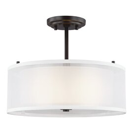 Heirloom Bronze Two Light Semi-Flush Mount Heirloom Bronze Two Light Semi-Flush Mount