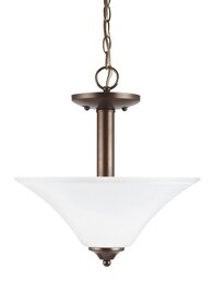 Bell Metal Bronze Two Light Semi-Flush Mount Bell Metal Bronze Two Light Semi-Flush Mount
