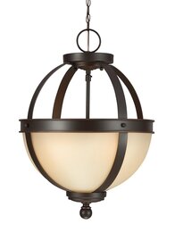 Autumn Bronze Two Light Semi-Flush Convertible Autumn Bronze Two Light Semi-Flush Convertible
