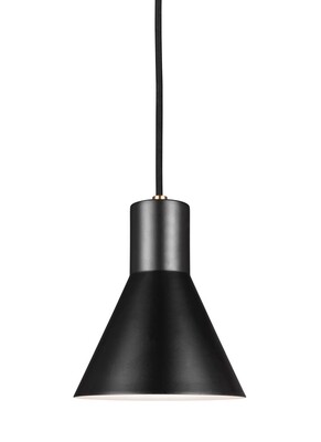 Satin Bronze / Black One Light Mini Pendant Satin Bronze / Black One Light Mini Pendant