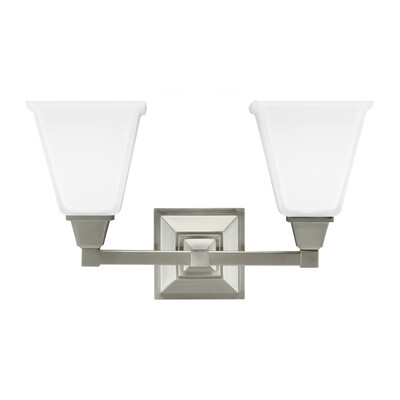 Brushed Nickel Two Light Vanity Fixtures Brushed Nickel Two Light Vanity Fixtures