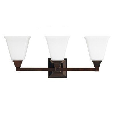 Burnt Sienna Three Light Vanity Fixtures Burnt Sienna Three Light Vanity Fixtures