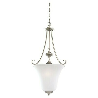 Antique Brushed Nickel Three Light Pendant Antique Brushed Nickel Three Light Pendant