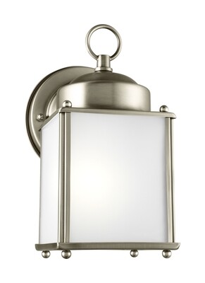 Antique Brushed Nickel One Light Wall Mount Antique Brushed Nickel One Light Wall Mount
