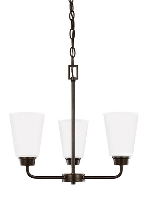 Heirloom Bronze Three Light Chandelier Heirloom Bronze Three Light Chandelier