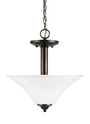 Heirloom Bronze Two Light Semi-Flush Mount Heirloom Bronze Two Light Semi-Flush Mount